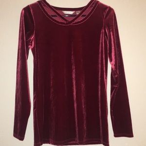 Velvet Burgundy Liz Claiborne Shirt